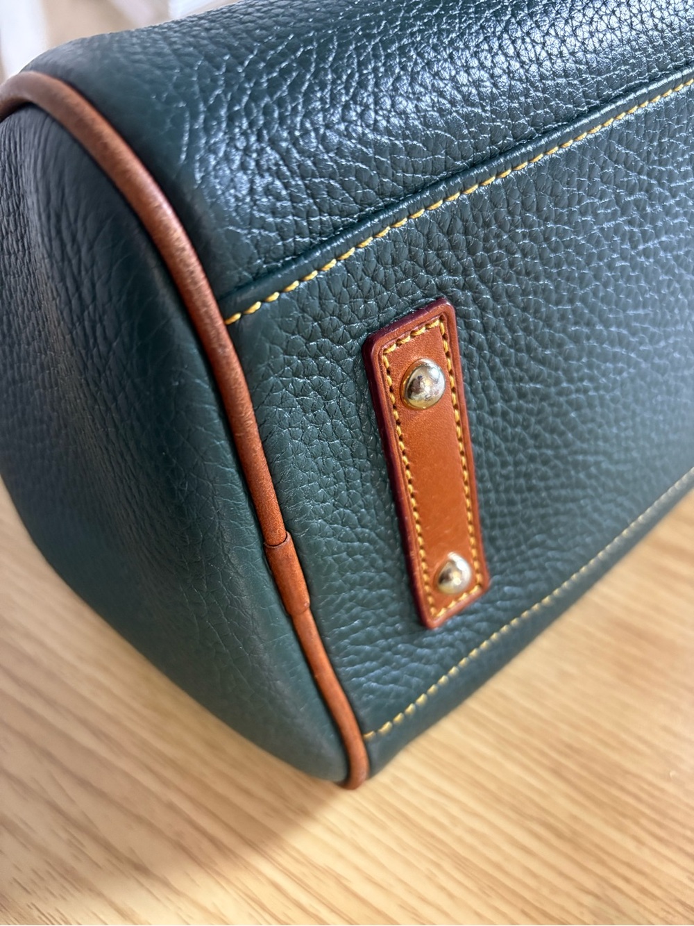 Dooney & Bourke Green Barrel Satchel - Picture 6 of 13